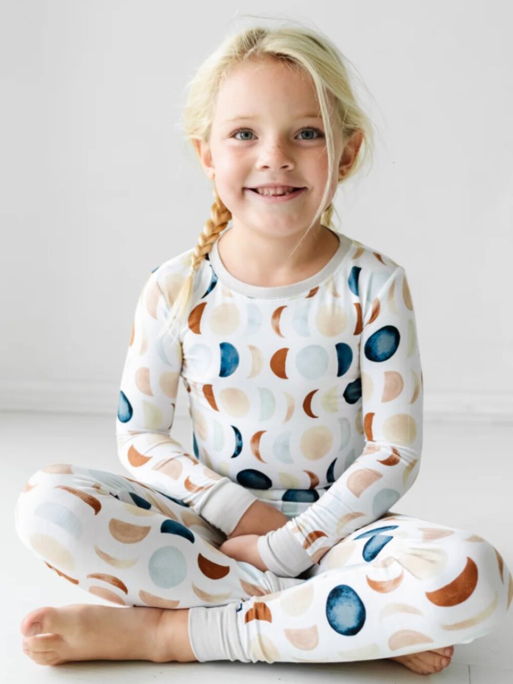Little Sleepies Neutral Luna Two Piece Pajama Set, 16, GUC